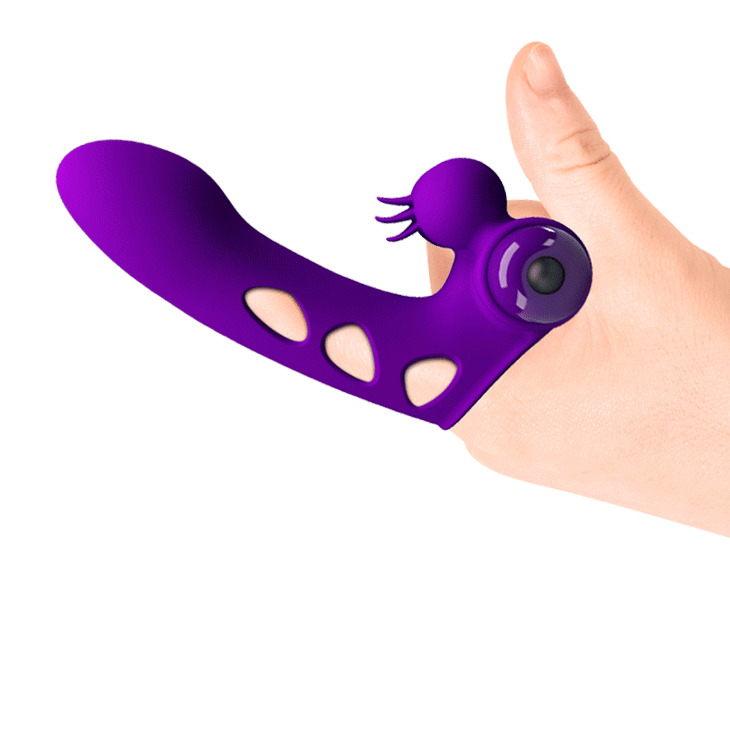 Silicone Orlando Finger in Violet - Pretty Love