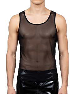 Men&rsquo;s Sheer Mesh Tank Top 199681-BK 