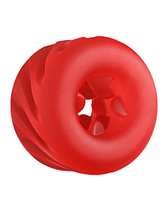 ToyJoy 4-in-1 Twister Cock Ring Red