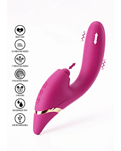 Triple Thrill Climaxer Rabbit Vibrator