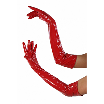 Red Vinyl gloves by Soiemio