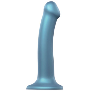 Metallic Blue Mono Density Dildo M
