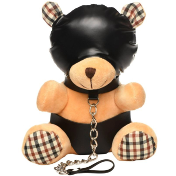 Hooded Bondage Bear Plush Μπρελόκ Κλειδιών Καφέ | XR Brands