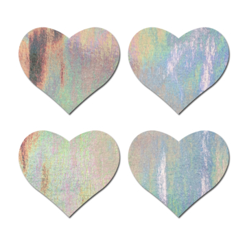 Multi Color Holographic Heart Nipple Pasties