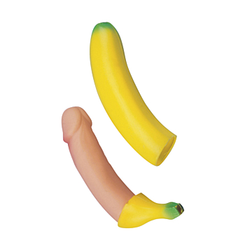 Banana Penis Realistic Dildo - NS Novelties - Yellow - Skin