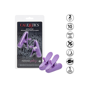 CalExotics Nipplettes Black Nipple Clamps