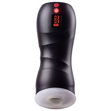 Hidden Desire Vibrating Twin Turbo Masturbator - Black