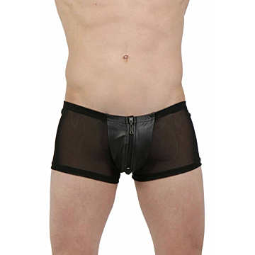 Black Polyester G-Strings/Trunks - Soiemio