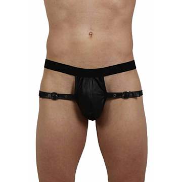 Black Polyester G-Strings / Trunks by Soiemio