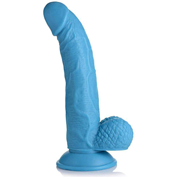 POP 7.5" Dildo with Balls - Blue