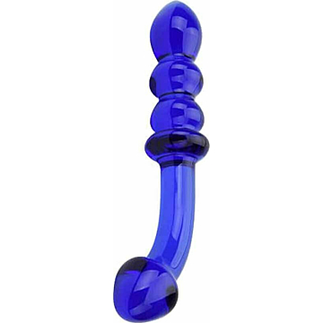Spectrum Ribbed G-Spot Glass Dildo