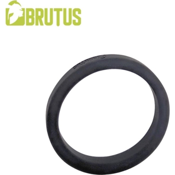 Flat Slick Silicone Cock Ring 50 mm (Black) ﻿- Brutus