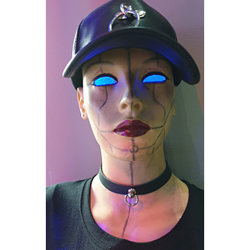 BULLET69 Leather Chocker, Black