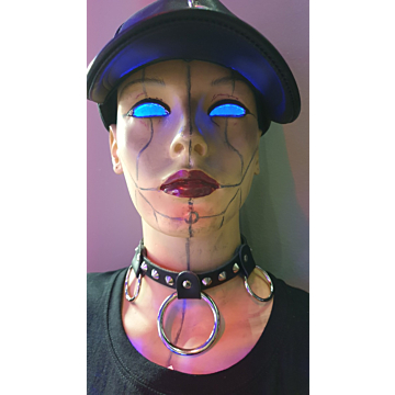 BULLET69 Handmade Leather Chocker - Black