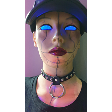BULLET69 Handmade Leather Chocker Black