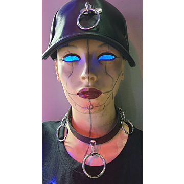 Bullet69 Handmade Leather Choker - Black