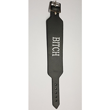 BULLET69 Black Leather Wristband+