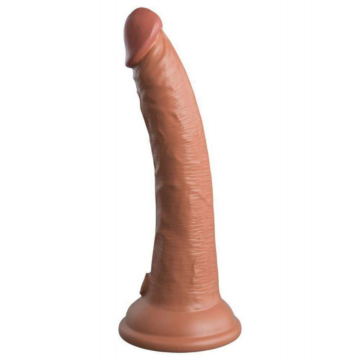 Realistic 7" Dual Density Silicone Cock - Tan