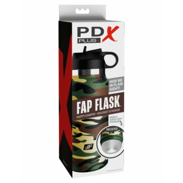 Pipedream PDX Plus - Fap Flask Happy Camper - Transparent