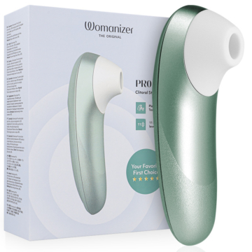 Womanizer Pro Vibrant Clitoral Stimulator Air Technology Sage Green