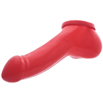 Kinksters Latex Penis Sleeve - Red