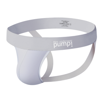 Pump Men's Sexy Cotton  Jockstrap Gray
