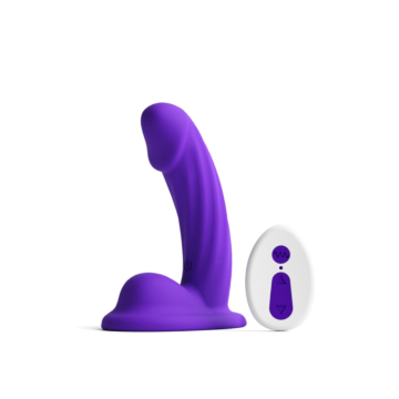 COLOURS CURVE VIBRATING 5 INCH DILDO PURPLE – main product view