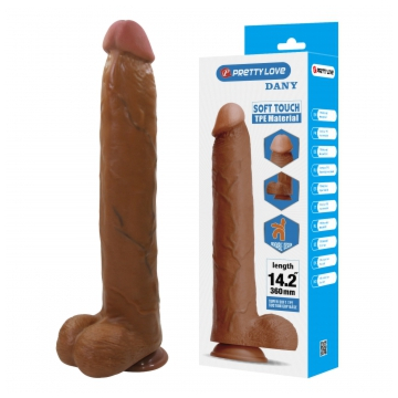 Pretty Love Dany Realistic Flexible Dildo – primary product view