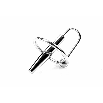 Kiotos Stainless Steel Penisplug with Glansring