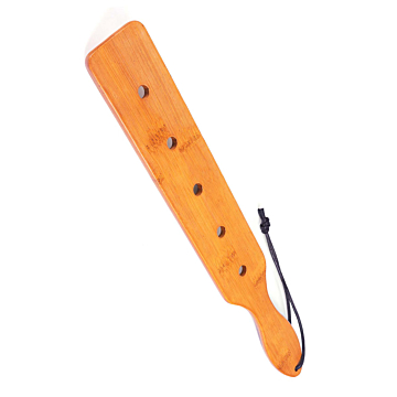 37cm Bamboo BDSM Paddle with 5 Holes