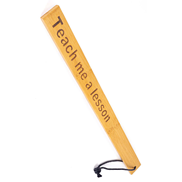 Teach me a Lesson 40cm Bamboo BDSM Punishment Paddle