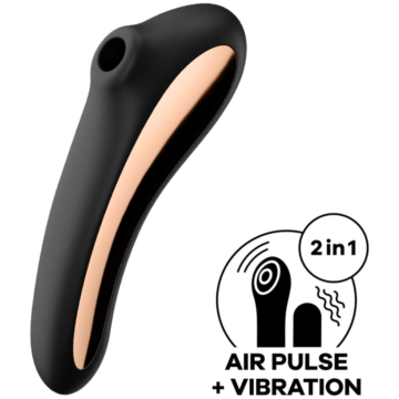 Satisfyer Dual Kiss Black Clitoral Toy