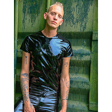 Mister B Black PVC T-Shirt