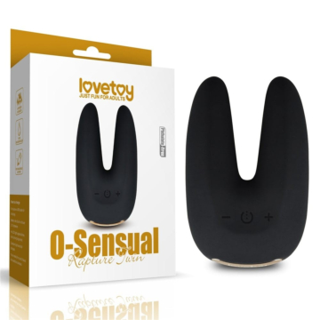 Διπλός Δονητής Κλειτορίδας 6cm - Lovetoy O-Sensual Rapture Twin Μαύρο