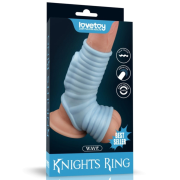 Δαχτυλίδι Πέους με Θήκη Όρχεων - Lovetoy Wave Knights Ring