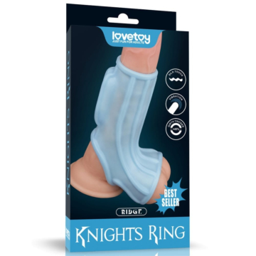 Δονητής Δαχτυλίδι Πέους με Θήκη Όρχεων - Lovetoy Knights Ring