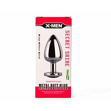 Μεταλλικό Anal Plug - X-Men Secret Shade Red S