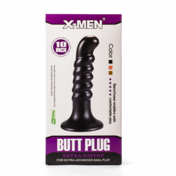 Πρωκτική Σφήνα - X-Men 10" Extra Girthy Butt Plug Black IV