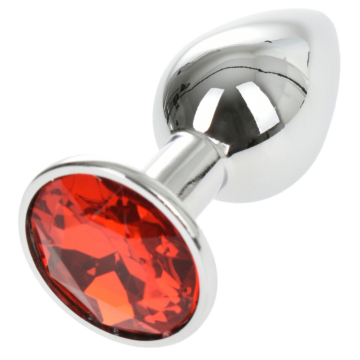 Kinksters Silver Gemstone Butt Plug