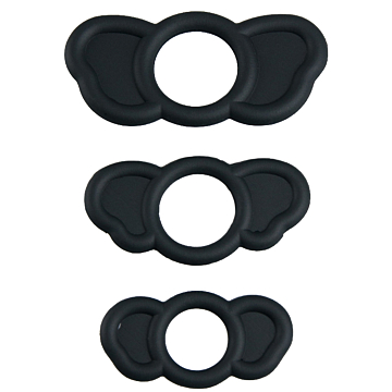 Set of 3 Elephant Silicone Penis Rings