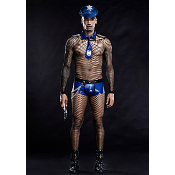Kinksters Sexy Policeman Uniform - Blue
