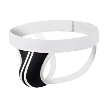 Men's Jockstrap Suspender Type White - Black 