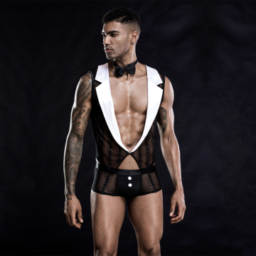 Kinksters 3 Pcs Black Waiter Costume