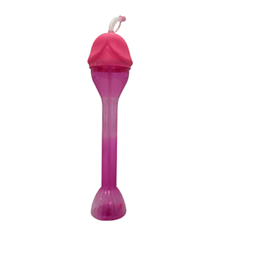 Pink Big Bottle with Straw- Kinksters