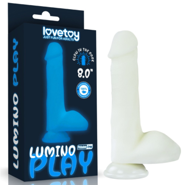 Φωσφορίζον Dildo 20cm - Lovetoy Lumino Play Silicone