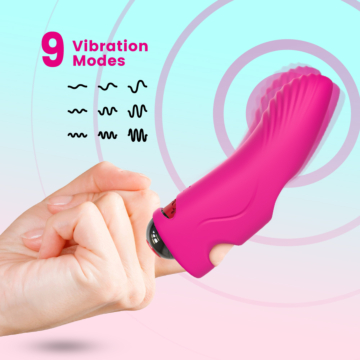 Kinksters Aurora - Pink Silicone Finger Vibrator
