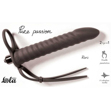 Pure Passion Rori Black - Silicone Strap-on