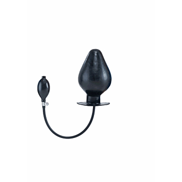 Inflatable Vortex Anal Plug - Black XL