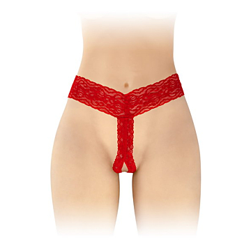 Kinksters Red Lace Open Anita Thong