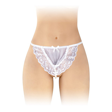 Kinksters White Pearl Apron Thong